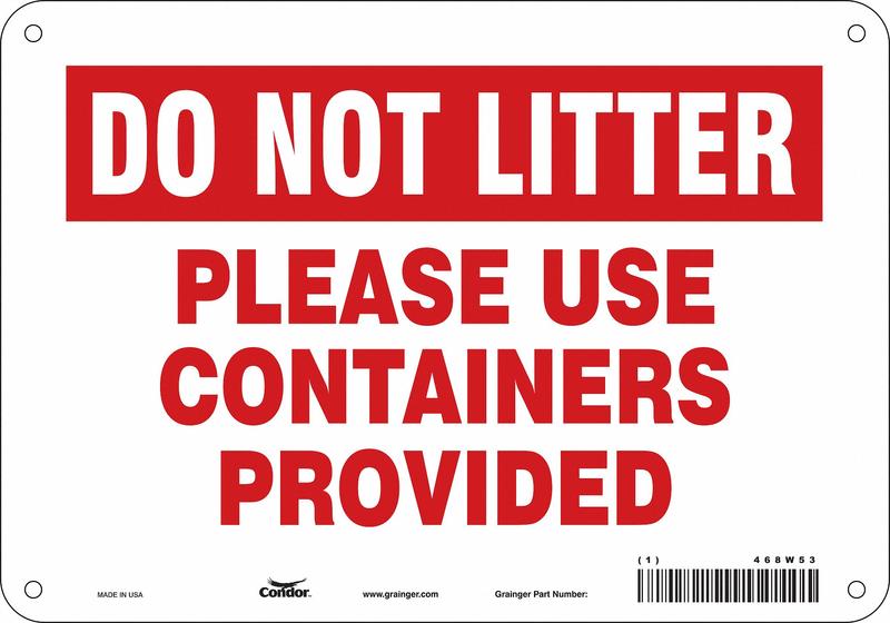 Safety Sign 7 in x 10 in Polyethylene MPN:468W53