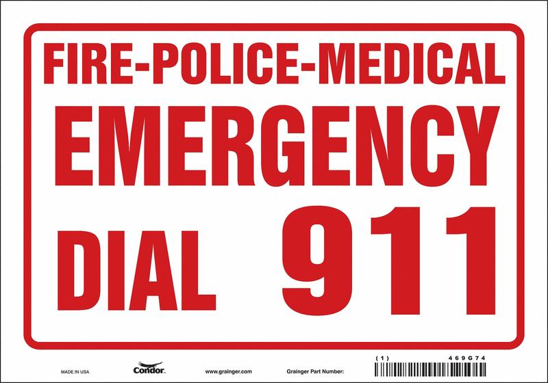 J9329 Safety Sign 7 in x 10 in Vinyl MPN:469G74