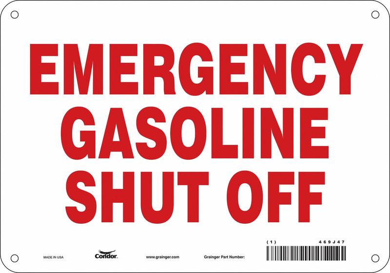 Safety Sign 7 in x 10 in Aluminum MPN:469J47