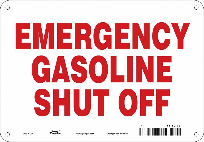 Safety Sign 7 in x 10 in Polyethylene MPN:469J49