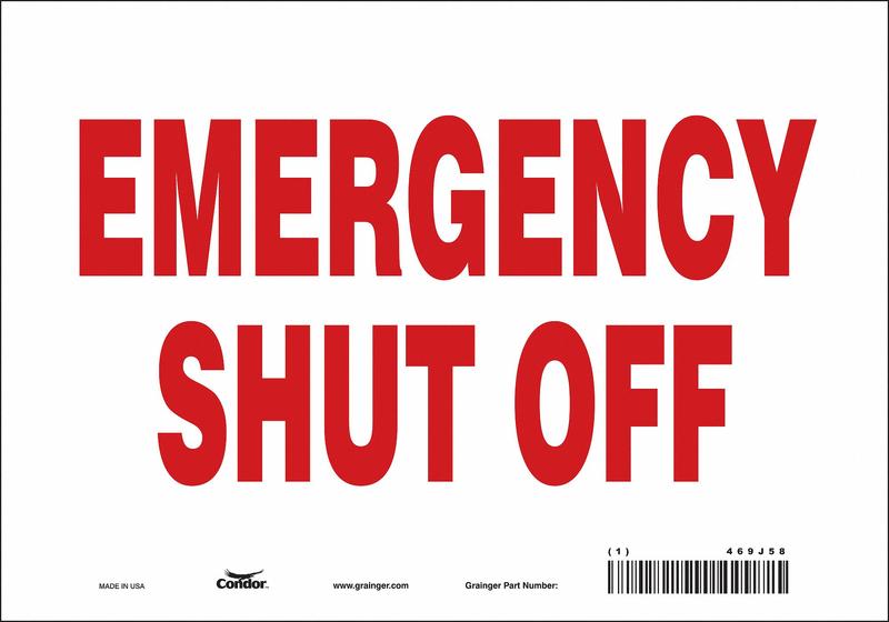 Safety Sign 7 in x 10 in Vinyl MPN:469J58