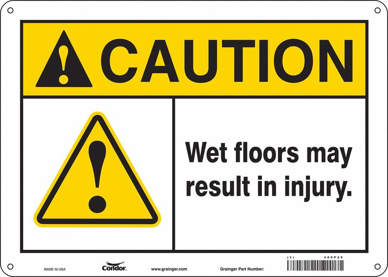 Safety Sign 10 inx14 in Aluminum MPN:469P29