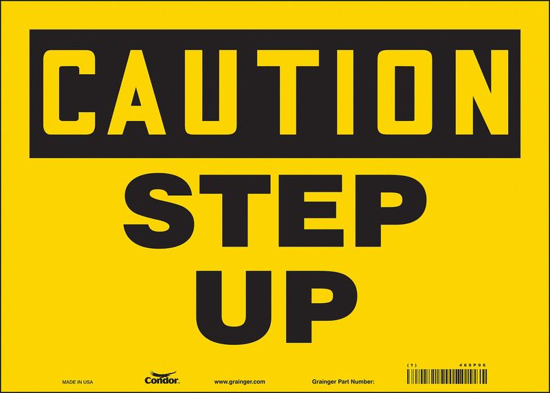 Safety Sign 10 inx14 in Vinyl MPN:469P96