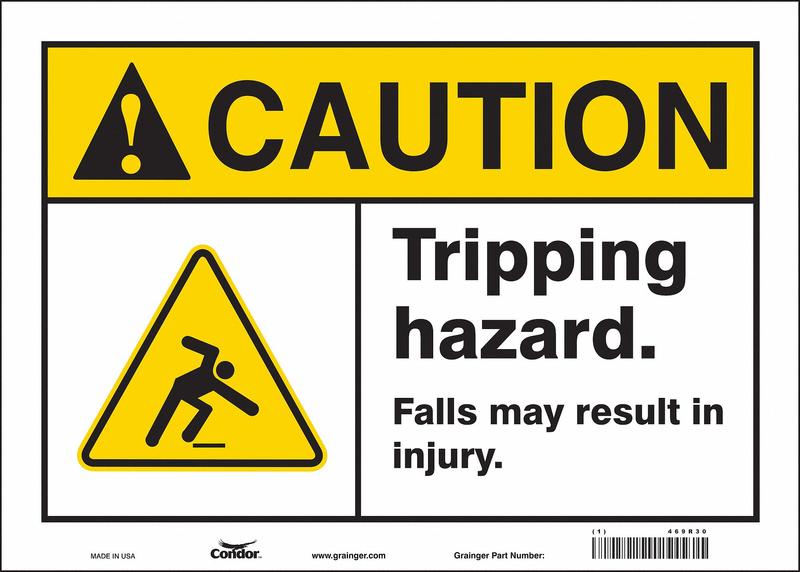 Safety Sign 10 inx14 in Vinyl MPN:469R30