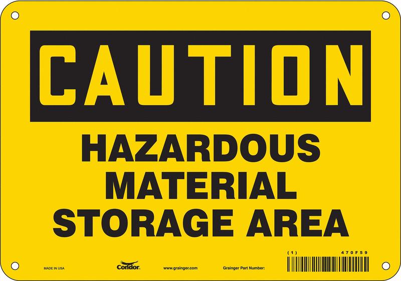 Safety Sign 7 inx10 in Polyethylene MPN:470F59