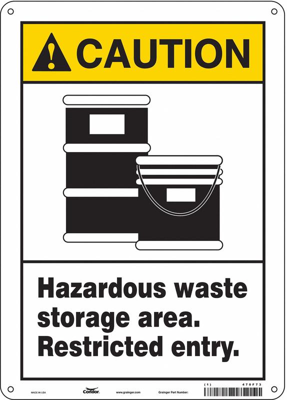 Safety Sign 14 inx10 in Aluminum MPN:470F73