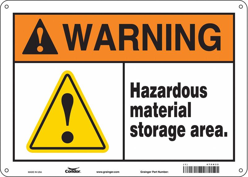 Safety Sign 10 inx14 in Aluminum MPN:470H32