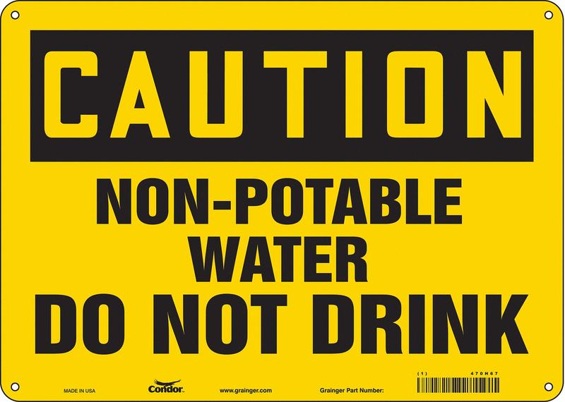 Safety Sign 10 inx14 in Polyethylene MPN:470H67