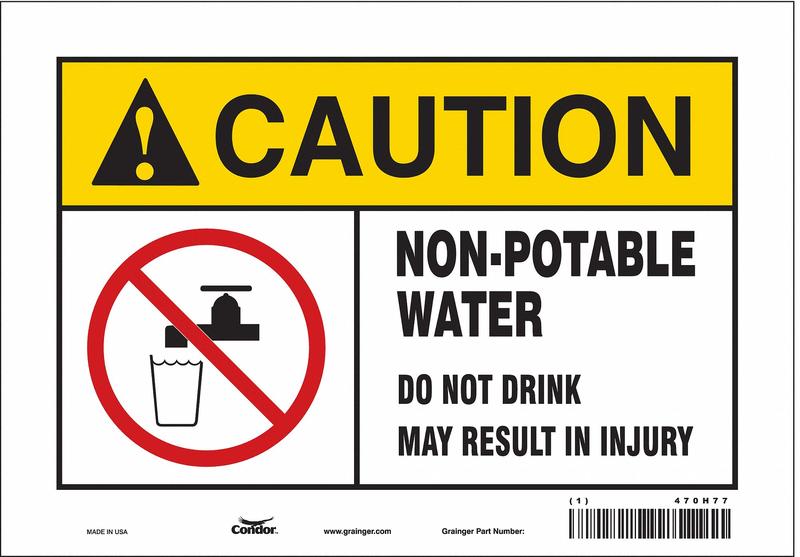 Safety Sign 7 inx10 in Vinyl MPN:470H77