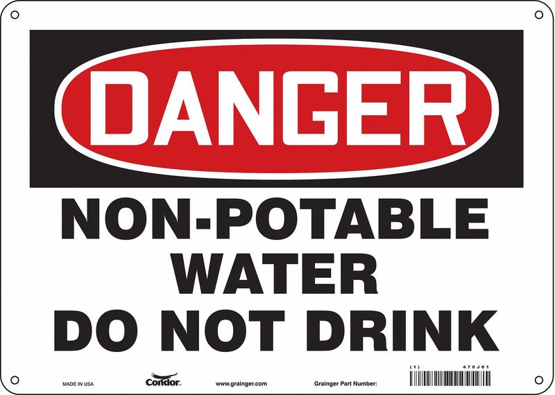 Safety Sign 10 inx14 in Polyethylene MPN:470J01