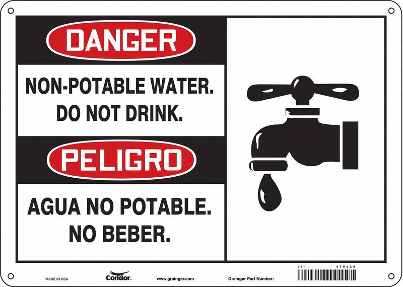 Safety Sign 10 inx14 in Aluminum MPN:470J24