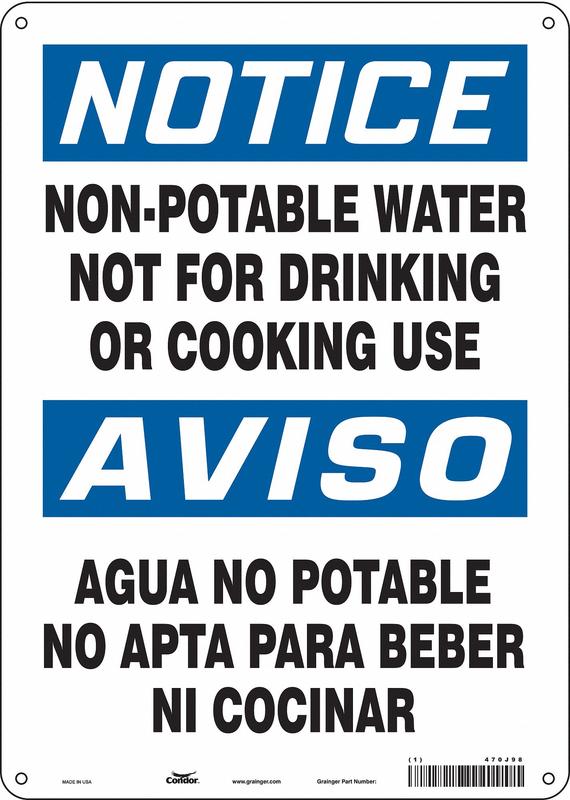 Safety Sign 14 inx10 in Aluminum MPN:470J98
