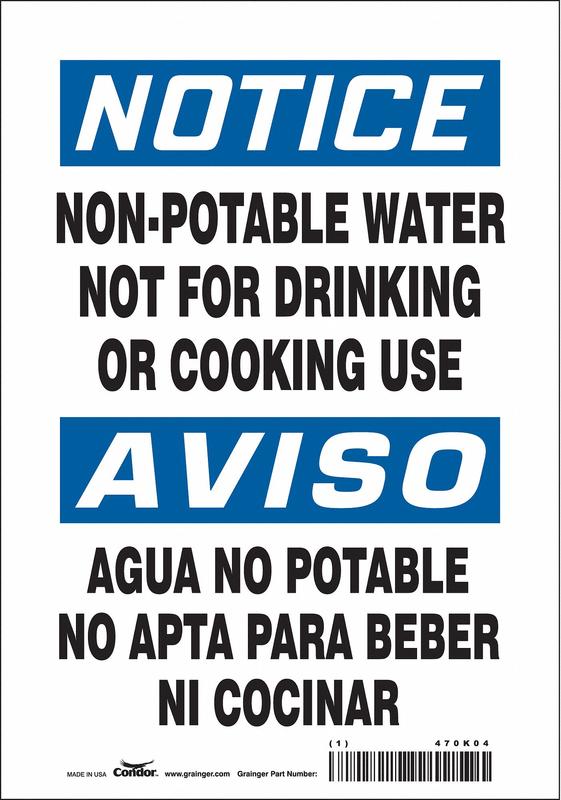 Safety Sign 10 inx7 in Vinyl MPN:470K04