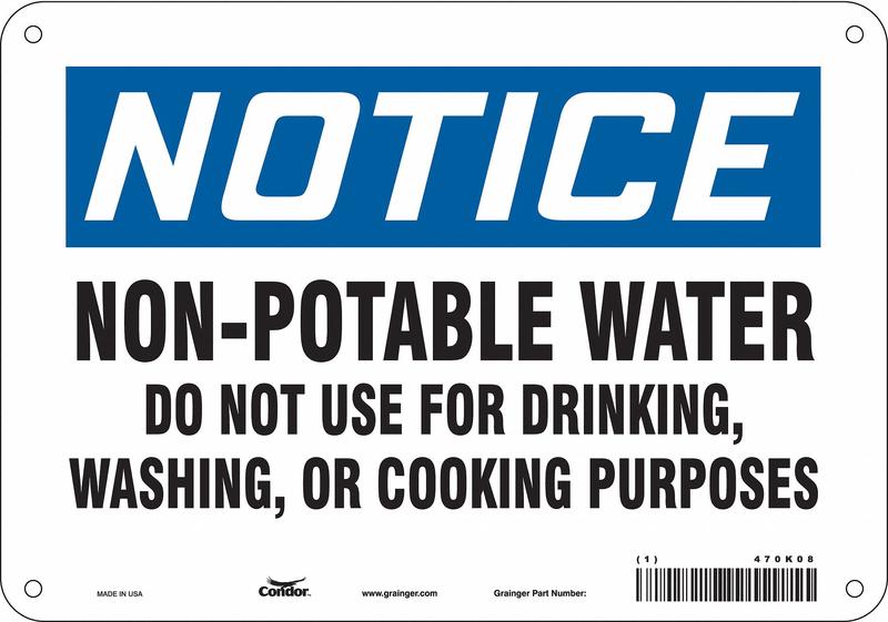 Safety Sign 7 inx10 in Polyethylene MPN:470K08