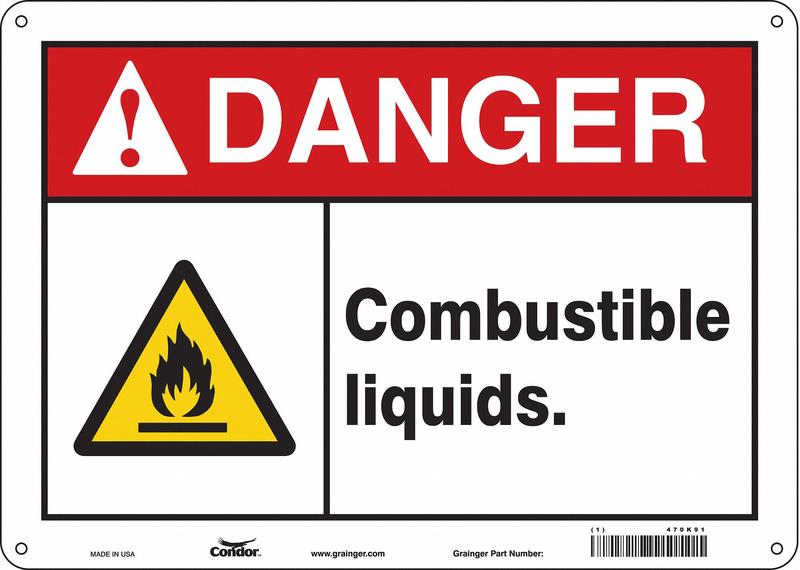 Safety Sign 10 inx14 in Aluminum MPN:470K91