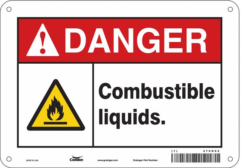 Safety Sign 7 inx10 in Polyethylene MPN:470K92