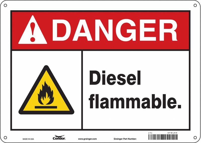 Safety Sign 10 inx14 in Aluminum MPN:470L04