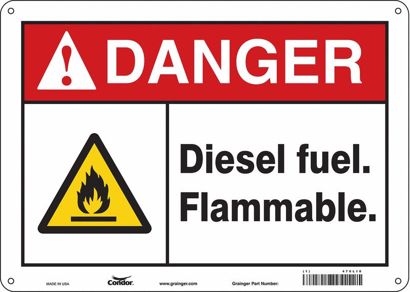 Safety Sign 10 inx14 in Aluminum MPN:470L10