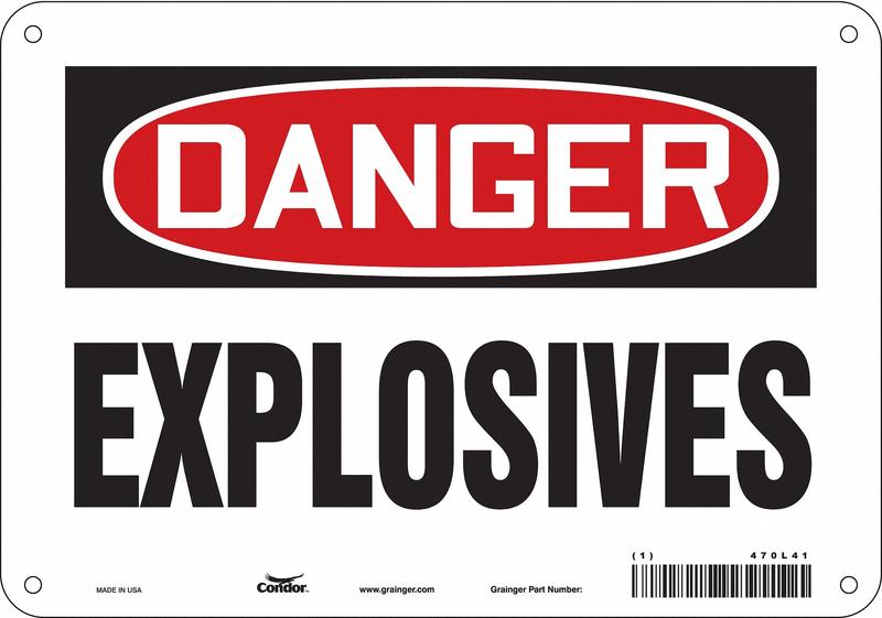 Safety Sign 7 inx10 in Polyethylene MPN:470L41