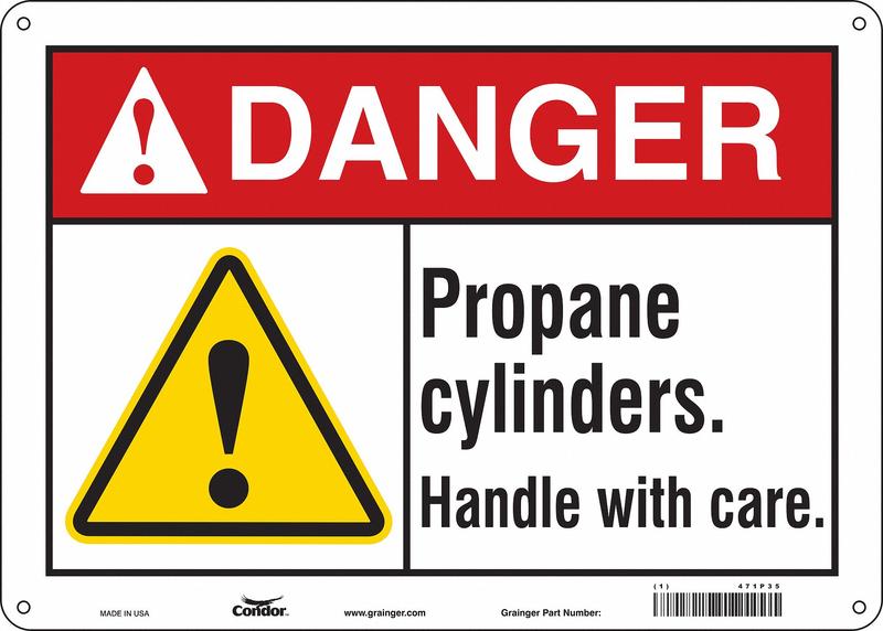 Safety Sign 10 inx14 in Polyethylene MPN:471P35