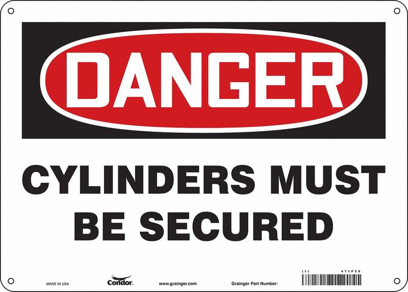 Safety Sign 10 inx14 in Aluminum MPN:471P59