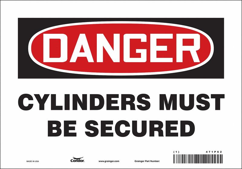 Safety Sign 7 inx10 in Vinyl MPN:471P62