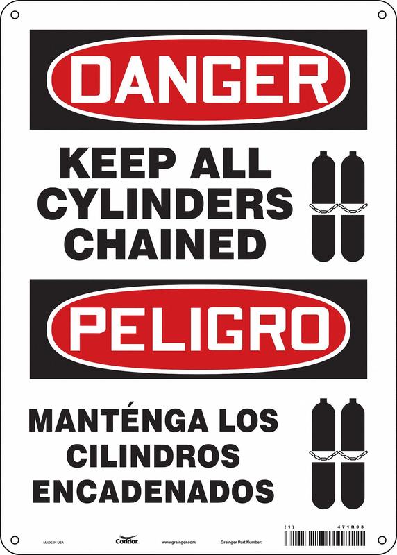 Safety Sign 14 inx10 in Aluminum MPN:471R03