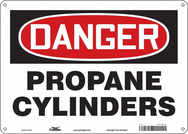 Safety Sign 10 inx14 in Polyethylene MPN:471R11