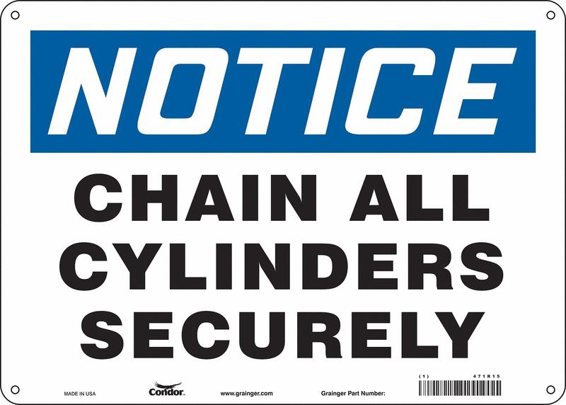 Safety Sign 10 inx14 in Aluminum MPN:471R15