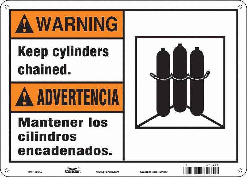 Safety Sign 10 inx14 in Polyethylene MPN:471R80