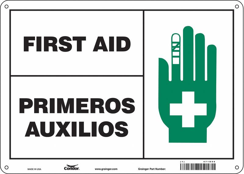 Safety Sign 10 in x 14 in Vinyl MPN:471R96