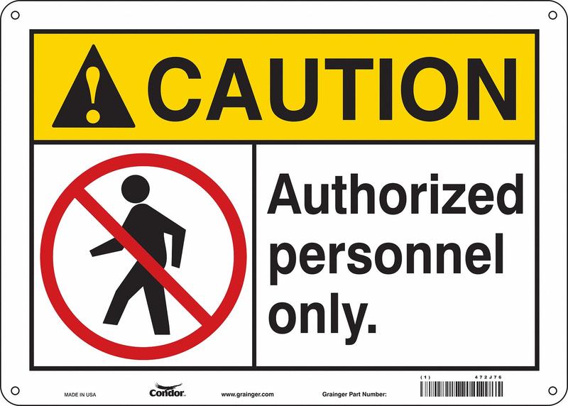 Safety Sign 10 inx14 in Aluminum MPN:472J76