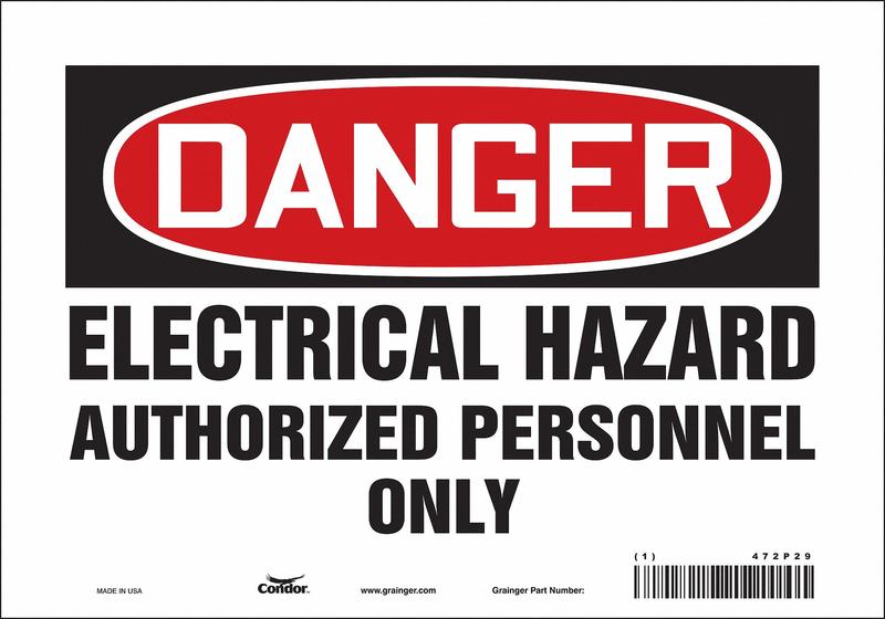 J6925 Safety Sign 7 inx10 in Vinyl MPN:472P29