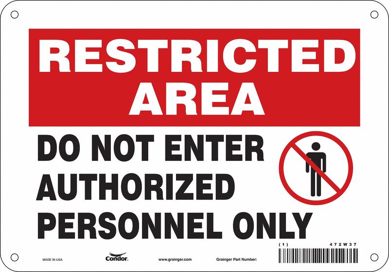 J7025 Safety Sign 7 inx10 in Polyethylene MPN:472W37