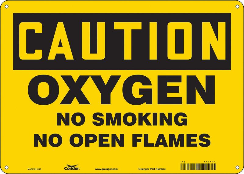 J8413 Safety Sign 10 inx14 in Aluminum MPN:473P71