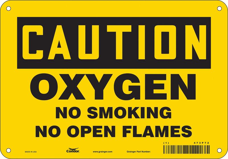 J8413 Safety Sign 7 inx10 in Polyethylene MPN:473P72