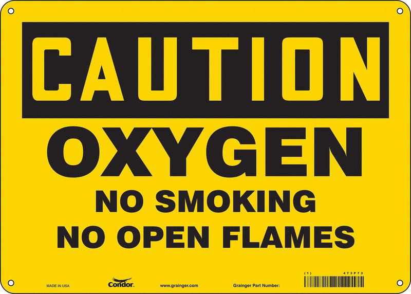 J8413 Safety Sign 10 inx14 in Polyethylene MPN:473P73