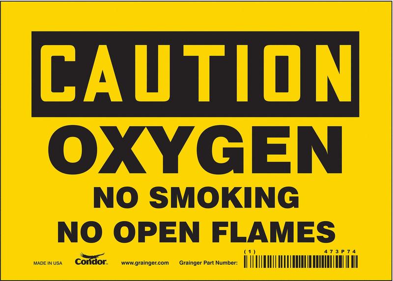 J8413 Safety Sign 5 inx7 in Vinyl MPN:473P74