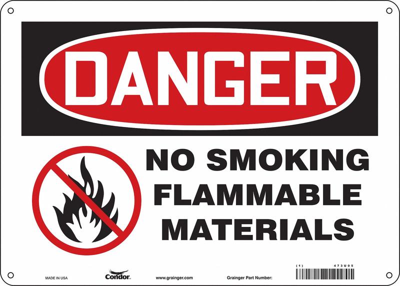 Safety Sign 10 inx14 in Aluminum MPN:473U05