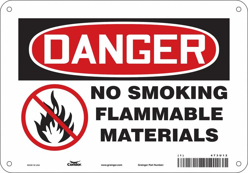 Safety Sign 7 inx10 in Vinyl MPN:473U12