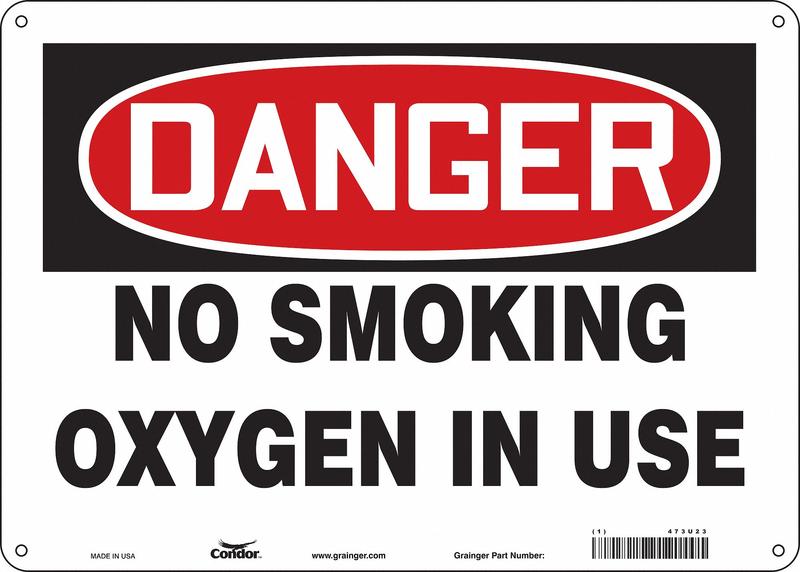 Safety Sign 10 inx14 in Aluminum MPN:473U23