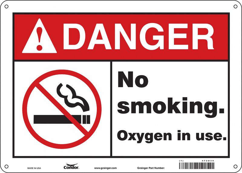 Safety Sign 10 inx14 in Polyethylene MPN:473U34