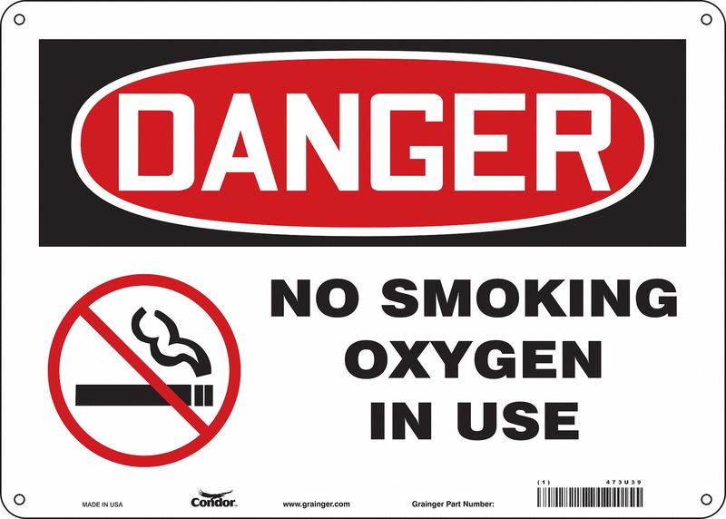 Safety Sign 10 inx14 in Aluminum MPN:473U39