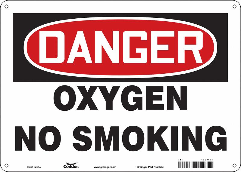 Safety Sign 10 inx14 in Aluminum MPN:473U61