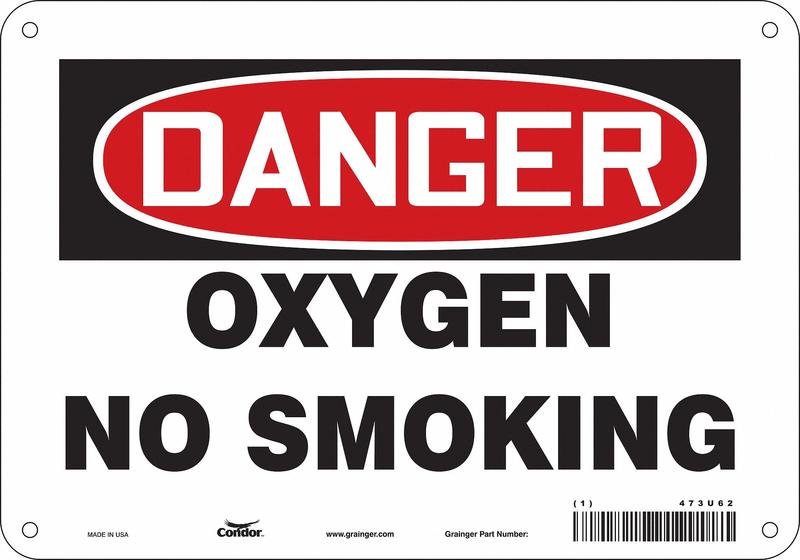 Safety Sign 7 inx10 in Polyethylene MPN:473U62