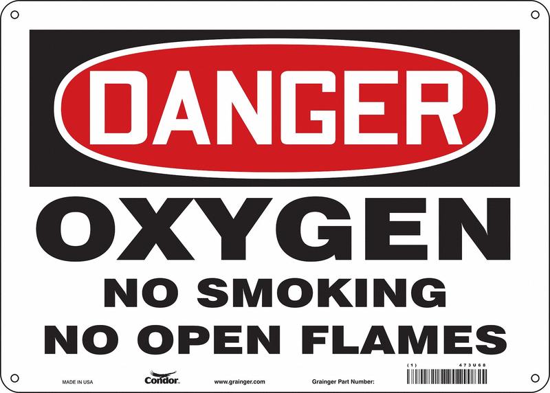 Safety Sign 10 inx14 in Aluminum MPN:473U68