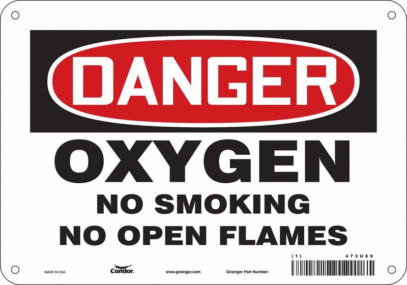 Safety Sign 7 inx10 in Polyethylene MPN:473U69