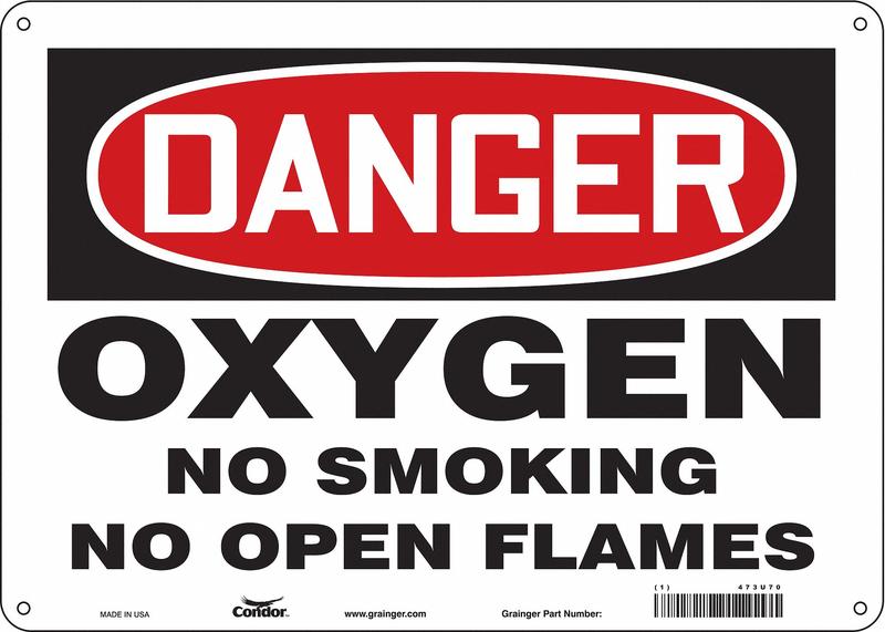 Safety Sign 10 inx14 in Polyethylene MPN:473U70