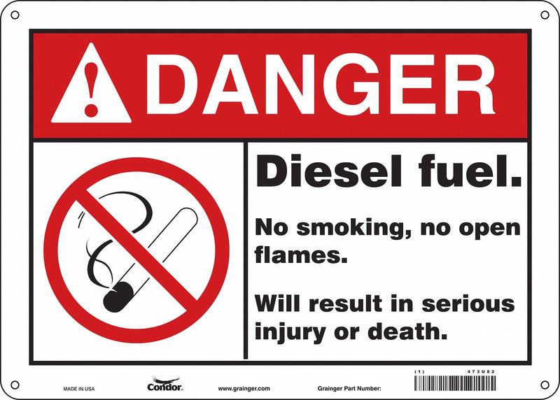 Safety Sign 10 inx14 in Aluminum MPN:473U82