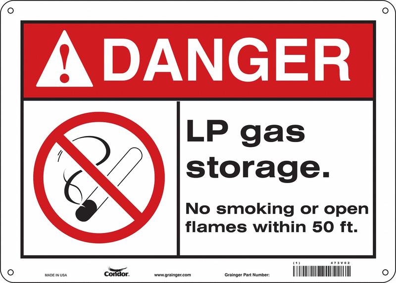 Safety Sign 10 inx14 in Aluminum MPN:473V02